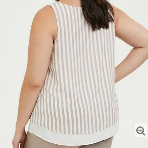 NWOT Torrid Chiffon Swing Tank 00 - Picture 2 of 4